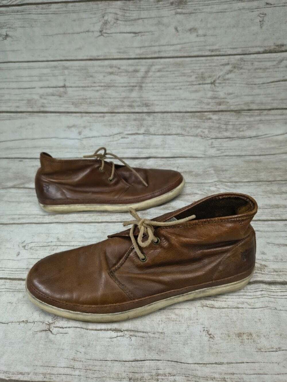 Frye Men’s Brown Leather Gavin Chukka Boots Size 10.5